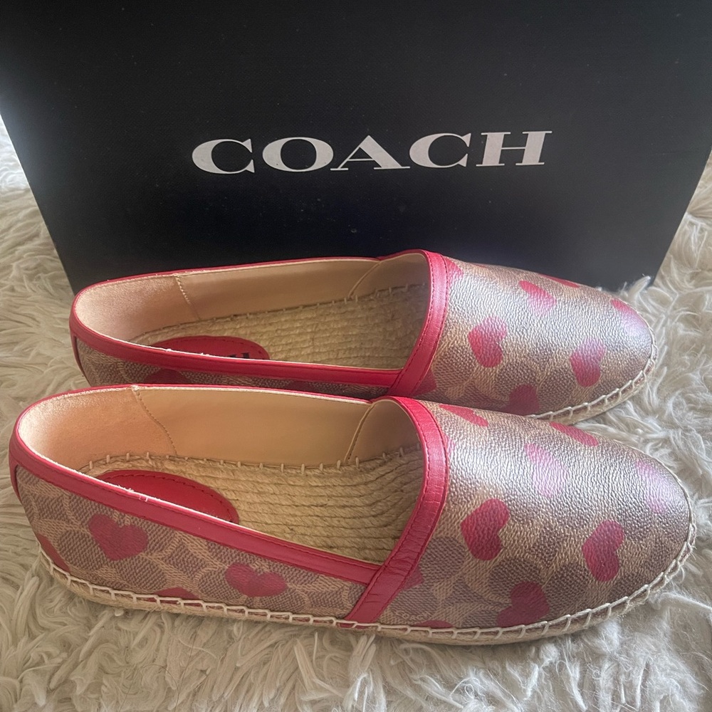 Coach Shoes | Coach Collins
Valentine Espadrilles | Color: Red/
Tan